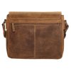 Kožená crossbody unisex taška Hide & Stitches Idaho - hnědá