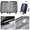 Kabinový kufr na kolečkách s USB portem Kono Classic Collection - navy - 40L