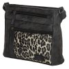 Dámská crossbody kabelka Beagles Brunete Animals - černá - leopardí vzor