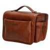 Genicci Amsterdam kožená toaletní taštička GULLIT 22 cm - koňaková
