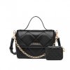 Miss Lulu dámská kabelka a peněženka Diamond LT2201 - černá