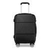 KONO kabinový kufr na kolečkách - ABS - 41L - černý