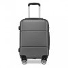 KONO kabinový kufr na kolečkách - ABS - 41L - šedý