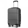 KONO kabinový kufr na kolečkách - ABS - 41L - šedý