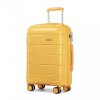 Cestovní kufr na kolečkách Kono Classic Collection - žlutý 50L