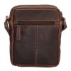 Hide & stitches Japura malá unisex crossbody taška - hnedá - 18 cm