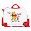 Dětský kufřík na kolečkách - odražedlo - Disney Winnie The Pooh - bílý - 38L