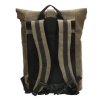 Kožený unisex batoh Hide & Stitches Idaho - olivový 19L