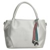 Charm London Tottenham dámská menší kabelka - stříbrná