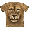 Pánské batikované triko The Mountain - Lion Warrior - béžové