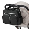 KONO přebalovací taška na kočárek EQ2248 - černá - 10L