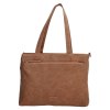 Beagles dámská taška shoperka Malaga s dekorativním popruhem - hnědá - 7,6L