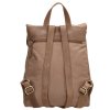 Micmacbags dámský kožený batoh Marrakech - taupe - 8L