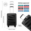 KONO Cestovní kufr na kolečkách s TSA zámkem 39L - černý