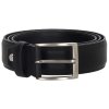 Hide & Stitches Frisco pánský kožený opasek - černý