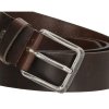 Hide & Stitches Lubbock pánský kožený opasek - hnědý - 4cm