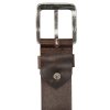 Hide & Stitches Lubbock pánský kožený opasek - hnědý - 4cm