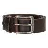 Hide & Stitches Lubbock pánský kožený opasek - hnědý - 4cm