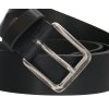 Hide & Stitches Lubbock pánský kožený opasek - černý - 4cm
