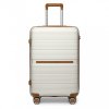 KONO British Traveller skořepinové zavazadlo polypropylen - krémová - 60L