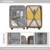 KONO British Traveller skořepinové zavazadlo polypropylen - krémová - 60L