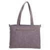 Beagles dámská taška shoperka Malaga s dekorativním popruhem - PURPLE - 7,6L