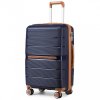 KONO British Traveller skořepinové zavazadlo polypropylen - navy - 92L