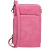 Dámská kabelka na telefon/peněženka s popruhem přes rameno Beagles Marbella - FUCHSIA - na výšku