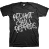 Red Hot Chili Peppers Unisex tričko: BLACK & WHITE LOGO