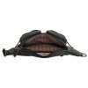 Hide & Stitches Idaho kožená unisex ledvinka - černá