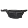 Hide & Stitches Idaho kožená unisex ledvinka - černá