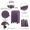 KONO kabinové zavazadlo BRITISH TRAVELLER Polypropylen - fialová - 68L