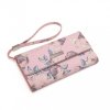 Miss Lulu dámská peněženka s potiskem květin - růžová