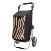 Nákupní taška na kolečkách Beagles Alberic - hnědá zebra - 41,76L