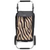 Nákupní taška na kolečkách Beagles Alberic - hnědá zebra - 41,76L