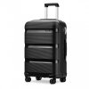 Cestovní kufr na kolečkách KONO Classic Collection - černá - 77L - polypropylén