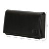 Dámská kožená peněženka Double-d - černá