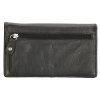 Dámská kožená peněženka Double-d - černá