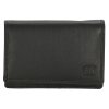 Double-D dámská kožená peněženka 02C337-černá