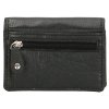 Double-D dámská kožená peněženka Fh-serie - černá
