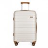Cestovní kufr na kolečkách Kono Classic Collection - béžovo hnědá - 77L