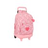 Školní batoh na kolečkách Safta "In Bloom" - růžový