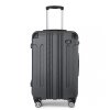 Cestovní kufr na kolečkách Kono ABS - 102 L - šedý