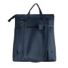 T.B.P. Kožený dámský batoh 33 x 33 cm - navy - 8L