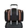 KONO Prostorná cestovní taška EA2321  - černo-hnědá - 20L