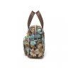 Kono crossbody taška Multipocket Flower - hnedá