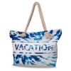Letní plážová taška - VACATION - modrá