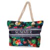 Letní plážová taška - SUMMER - černá
