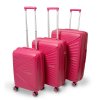 Worldpack Vegas Sada 3 kufrů 39/53/71L - růžová