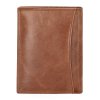 Double-D Da Vinci pánská kožená peněženka - RFID - hnědá